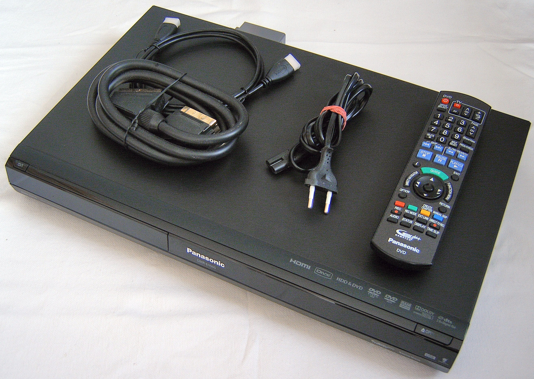 PANASONIC DMREH595 DivX DVD/HDDRECORDER *250 GB=440 STD* HDMI/USB/EPG